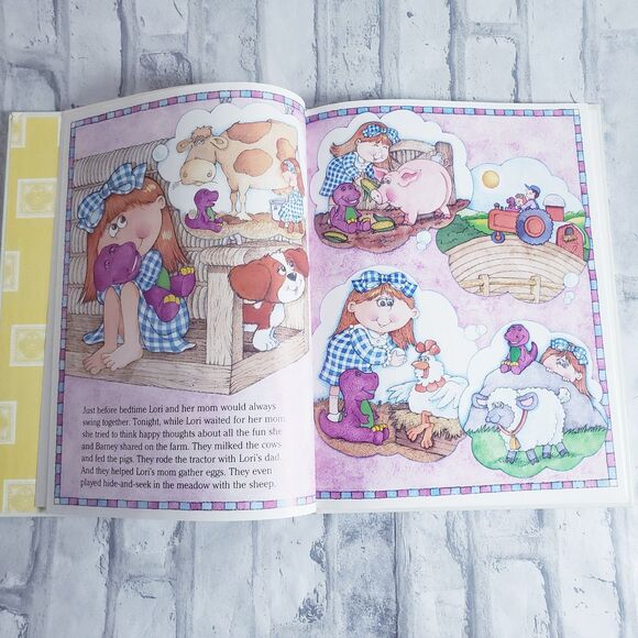 Vintage Storybook Barney Just Imagine - Picture 2 of 5